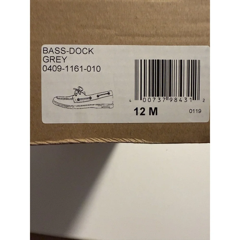 GH Bass & Co Mens Dock Boat‎ Shoes Grey Canvas Loafers 12 M